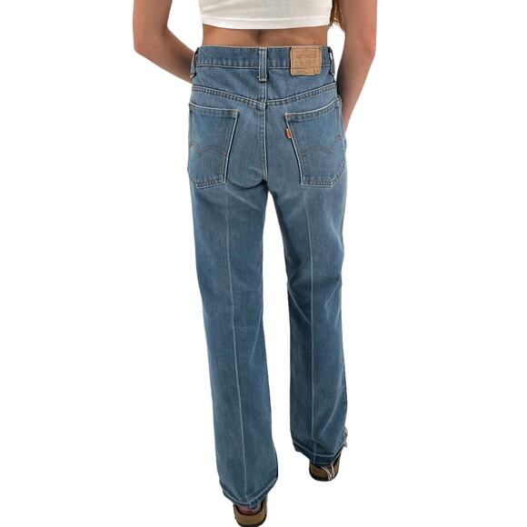 Vintage Levi's 917 Boot Cut Jeans Orange Tab SF 207 Made in the USA | 29" x 29" - Picture 10 of 16